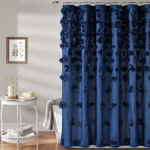 2 Lush Decor Riley Shower Curtains